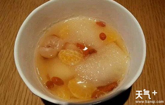 止咳化痰食疗方4:柑橘冰糖水