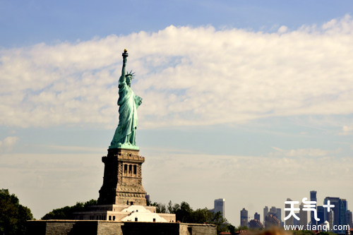 【自由女神像天气预报】美国纽约自由女神像天