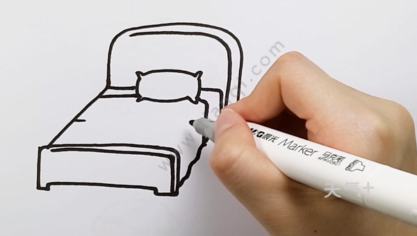 儿童床简笔画 床怎么画简笔画
