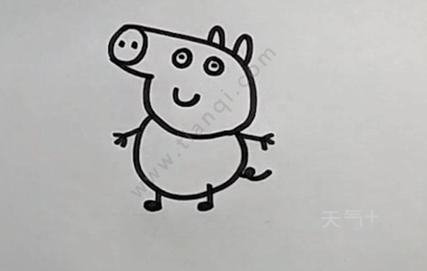 小猪佩奇怎么画简笔画 佩奇简笔画步骤