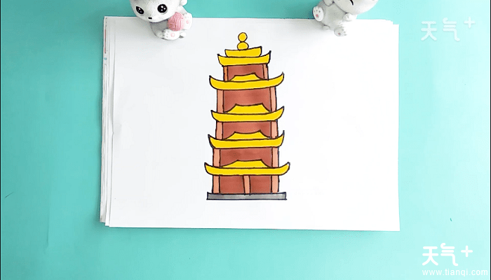 武汉黄鹤楼简笔画 武汉黄鹤楼画报