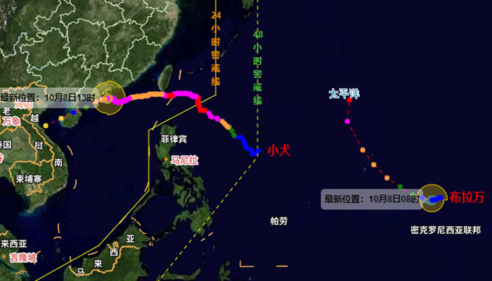 15号台风“布拉万”最新位置 未来温州天气如何？