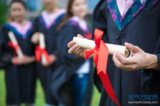 大学毕业祝福语 天气万年历