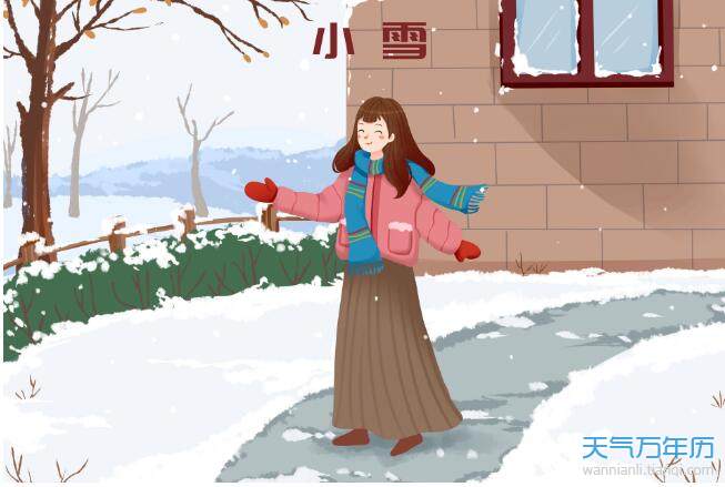 2020小雪节气手绘图简笔画2020小雪手绘图片简单好看