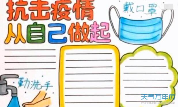 2020预防病毒手抄报内容 预防新型冠状病毒手抄报内容