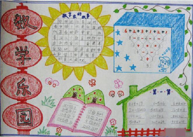 四年级数学手抄报 四年级数学手抄报简单又漂亮