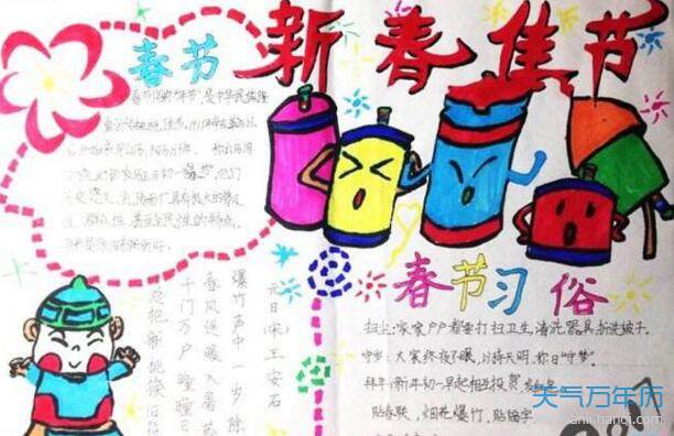 2021迎新年内容,2021年迎新年画 新春手抄报2021 迎新春庆新春的手抄报2021