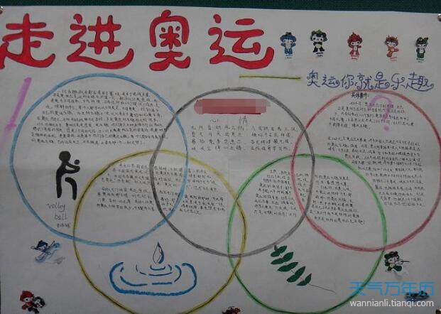 奥运会手抄报奥运会为主题的手抄报简单