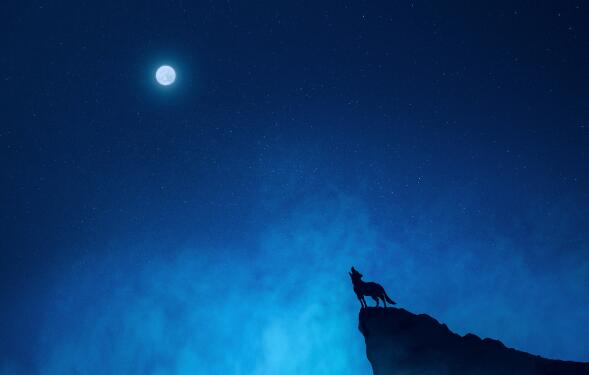 夜空中最美唯美月亮图片 中秋月的漂亮图片