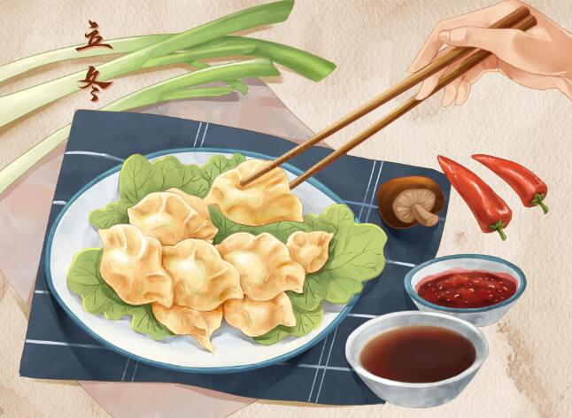 今天立冬吃饺子的图片 立冬吃饺子表情图片可爱