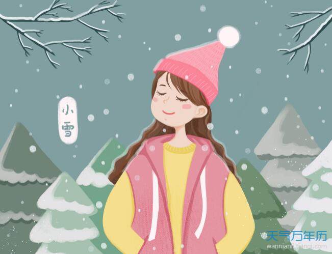 2020小雪节气手绘图简笔画2020小雪手绘图片简单好看
