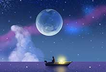 晚上看月亮的经典句子 夜深人静看月亮的说说