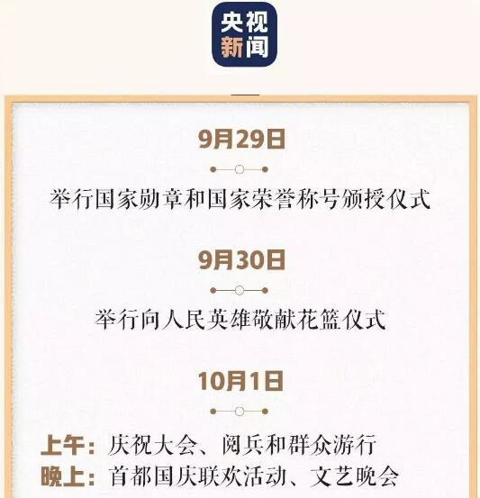 国庆活动节目单来了 国庆活动节目单有什么亮点