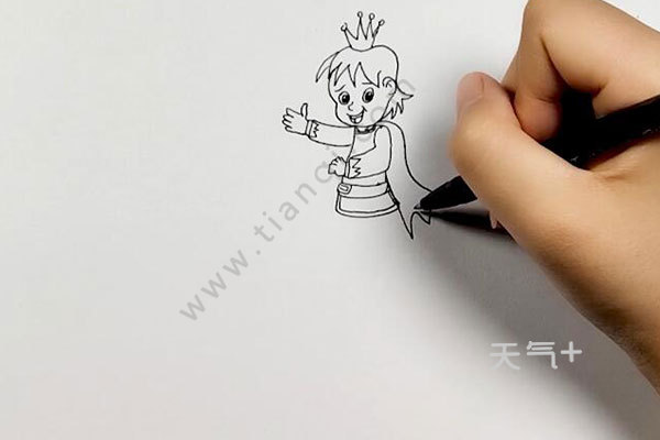 白马王子简笔画步骤白马王子怎么画