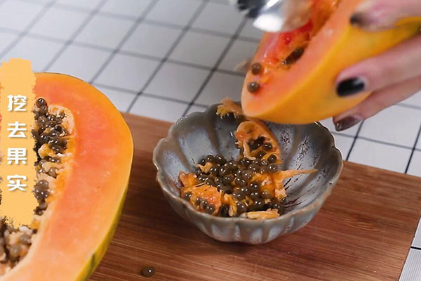木瓜怎么吃丰胸 木瓜椰子西米露的做法