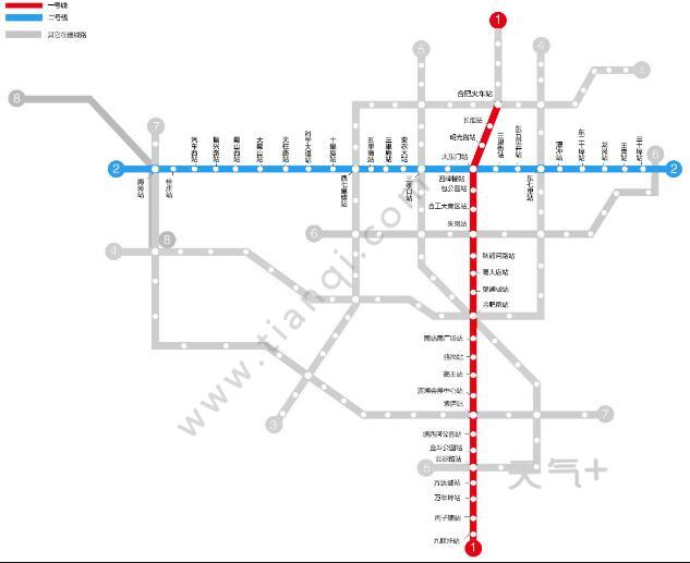 2021年合肥地铁线路图高清版 合肥地铁图2021最新版