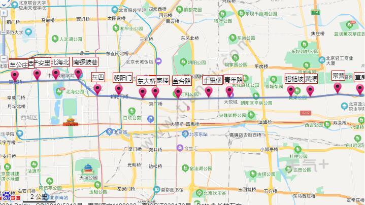 2021北京地铁6号线路图 北京地铁6号线站点图及运营时间表