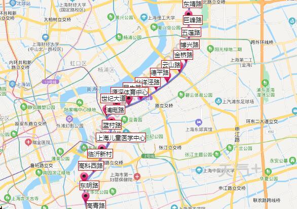 2021上海地铁6号线路图上海地铁6号线站点图及运营时间表