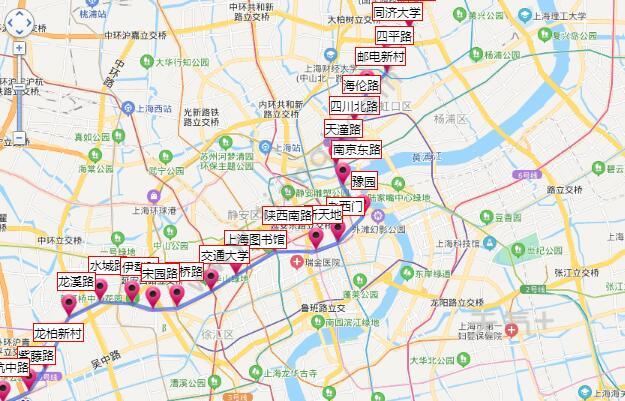 2021上海地铁10号线路图上海地铁10号线站点图及运营时间表