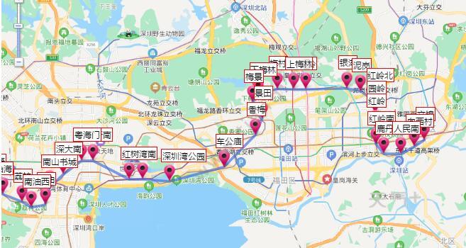 2021深圳地铁9号线路图 深圳地铁9号线站点图及运营时间表