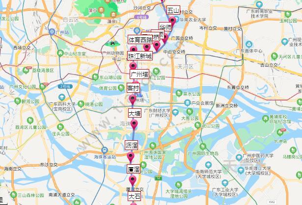 广州地铁3号线于2005年12月26日开通运营,途经天河区,海珠区和番禺区