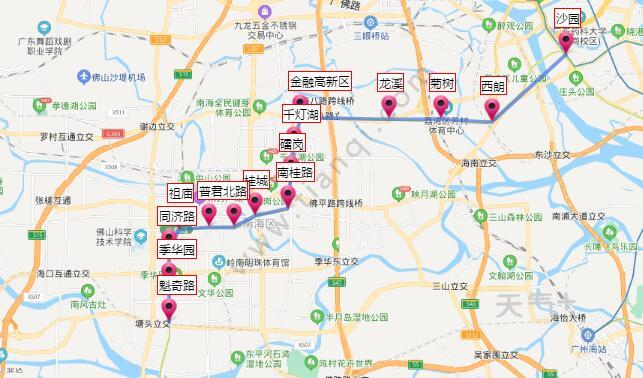 2021广州广佛地铁线路图 广佛地铁线站点图及运营时间