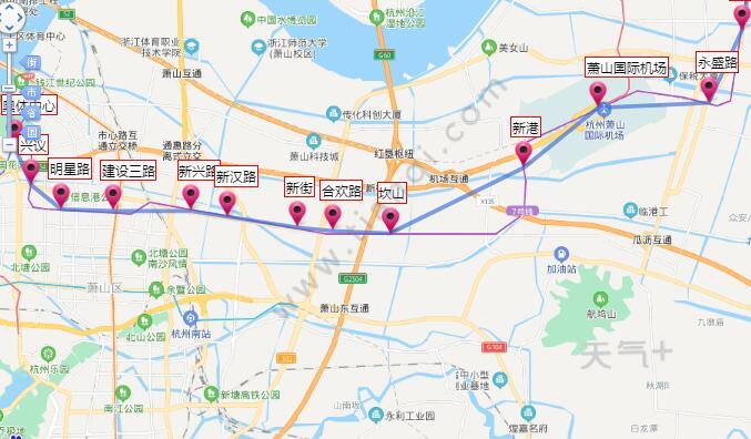 2021杭州地铁7号线路图杭州地铁7号线站点图及运营时间