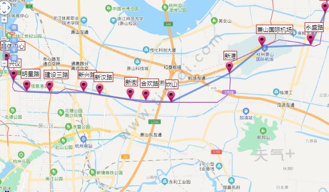 2021杭州地铁7号线路图 杭州地铁7号线站点图及运营时间