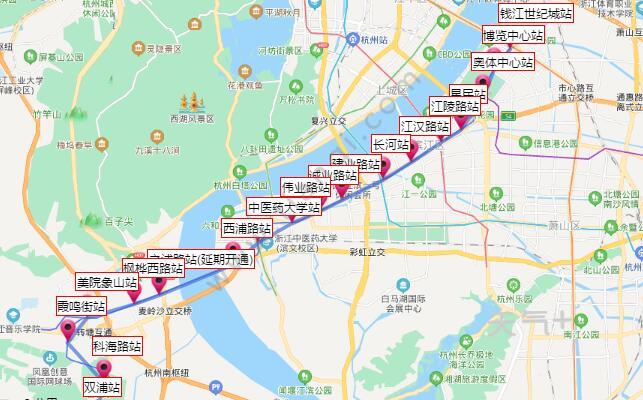 2021杭州地铁6号线路图杭州地铁6号线站点图及运营时间