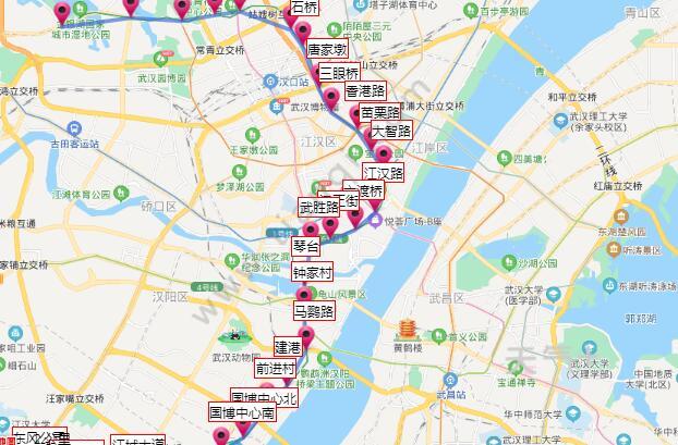 武汉地铁6号线路虽然号数是6号,但却是武汉市第5条建成运营的地铁线路