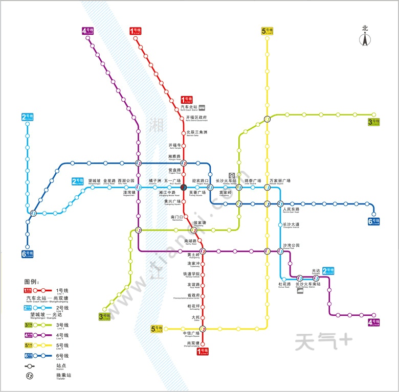 目前,长沙轨道交通在建线路共有3条:长沙轨道交通6号线,长株潭城际