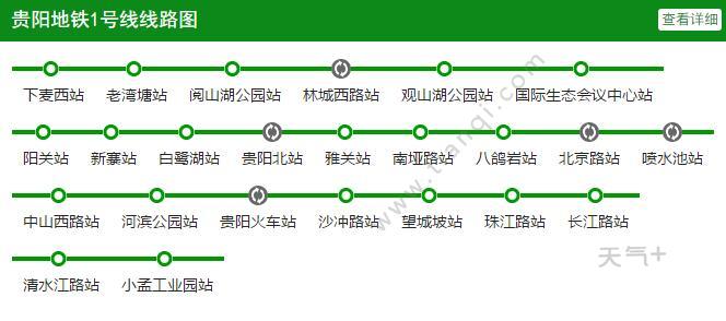 2021年贵阳地铁线路图高清版 贵阳地铁图2021最新版