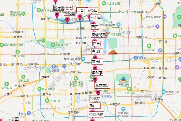 北京4号线线路图:2021北京地铁4号线线路图 北京地铁4号线站点图及