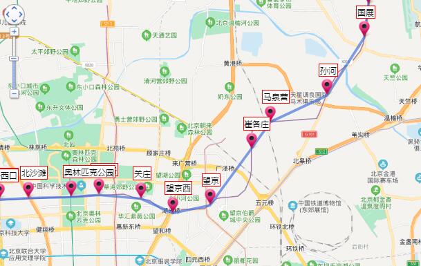 2021北京地铁15号线路图 北京地铁15号线站点图及运营时间表