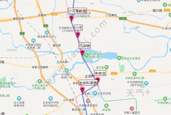 相比其他号的线路,北京地铁昌平线是相对比较单一的线路.