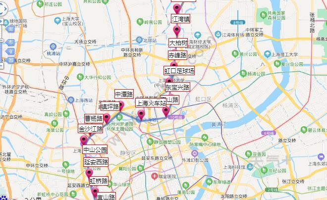 2021上海地铁3号线路图 上海地铁3号线站点图及运营时间表