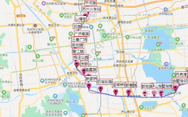 2021苏州地铁2号线路图 苏州地铁2号线站点图及运营时间