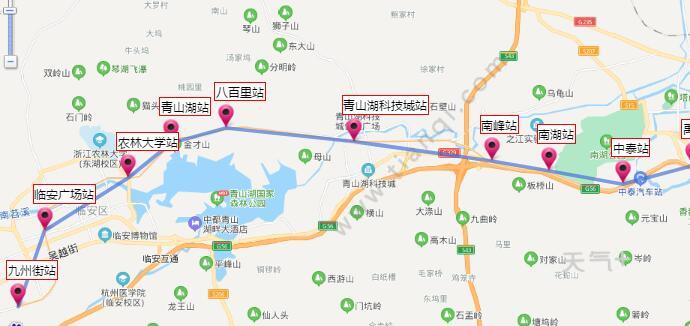 2021杭州地铁16号线路图 杭州地铁16号线站点图及运营
