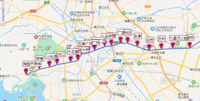 2021无锡地铁2号线路图无锡地铁2号线站点图及运营时间