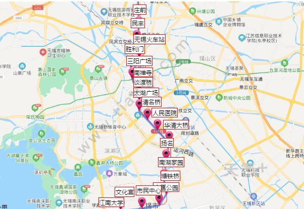 2021无锡地铁1号线路图 无锡地铁1号线站点图及运营时间