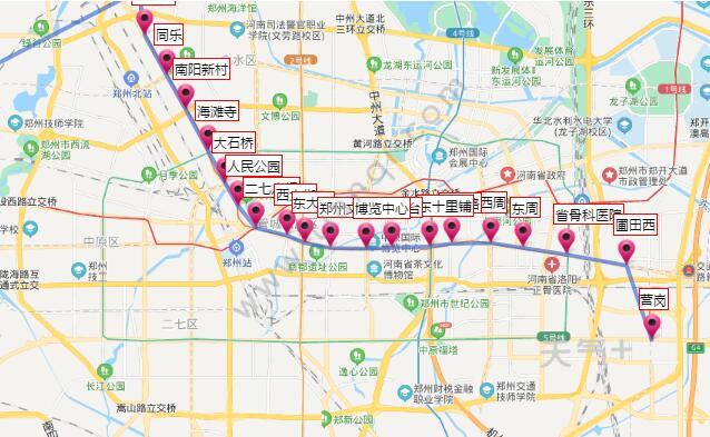 2021郑州地铁3号线路图 郑州地铁3号线站点图及运营时间