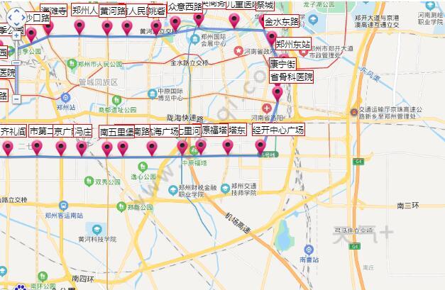 2021郑州地铁5号线路图 郑州地铁5号线站点图及运营时间