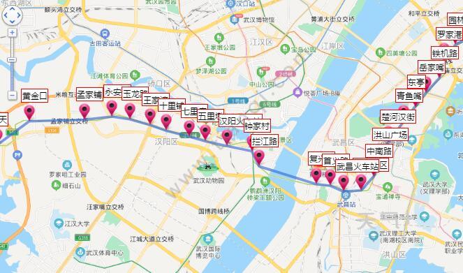 据小编了解,武汉地铁4号线是第二条穿越长江的地铁线路,武汉地铁4