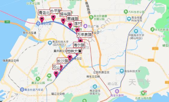 2021青岛地铁3号线路图 青岛地铁3号线站点图及运营时间