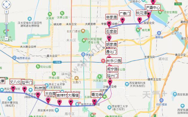 2021西安地铁3号线路图 西安地铁3号线站点图及运营时间