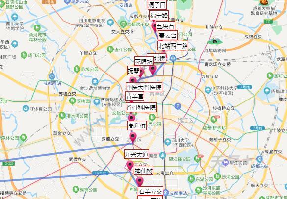 2021成都地铁5号线路图 成都地铁5号线站点图及运营时间