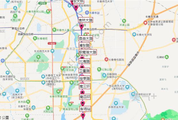 2021长春地铁4号线路图 长春地铁4号线站点图及运营时间