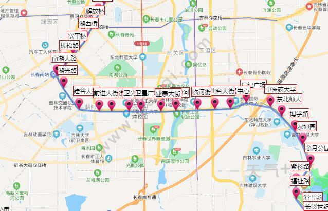 2021长春地铁3号线路图 长春地铁3号线站点图及运营时间