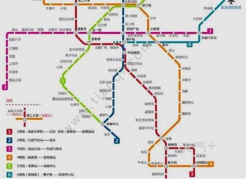 2021昆明地铁4号线路图 昆明地铁4号线站点图及运营时间