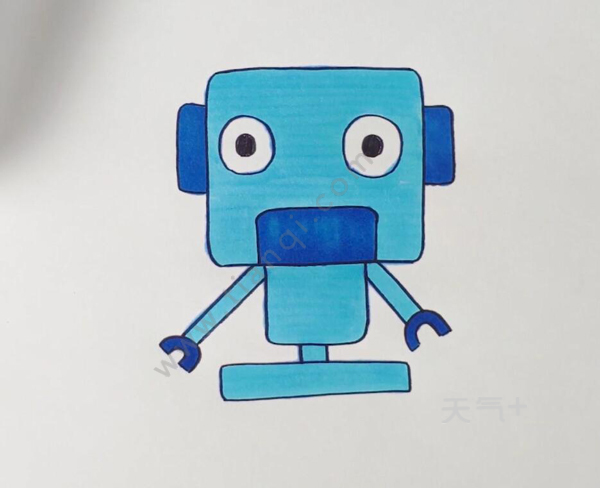 机器人怎么画简笔画 儿童画机器人简笔画